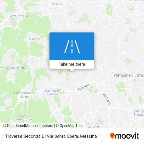 Traversa Seconda Di Via Santa Spera map