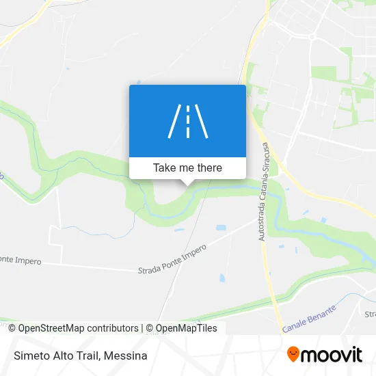 Simeto Alto Trail map