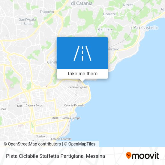 Pista Ciclabile Staffetta Partigiana map