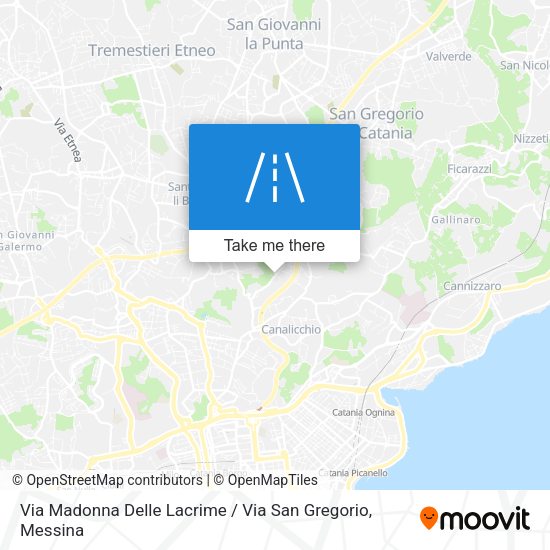 Via Madonna Delle Lacrime / Via San Gregorio map