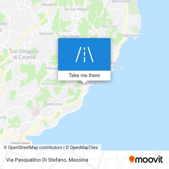 Via Pasqualino Di Stefano map