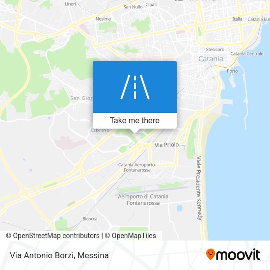 Via Antonio Borzì map