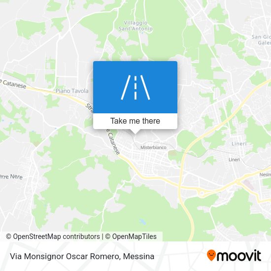 Via Monsignor Oscar Romero map