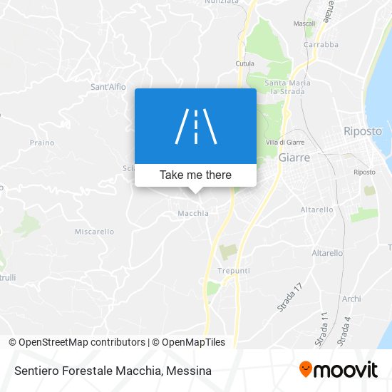 Sentiero Forestale Macchia map