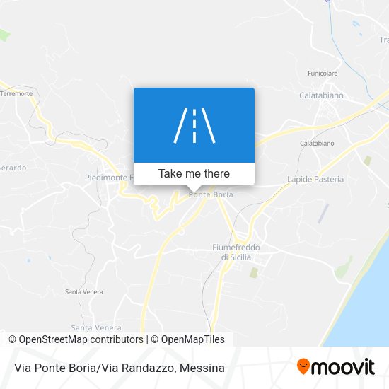 Via Ponte Boria/Via Randazzo map