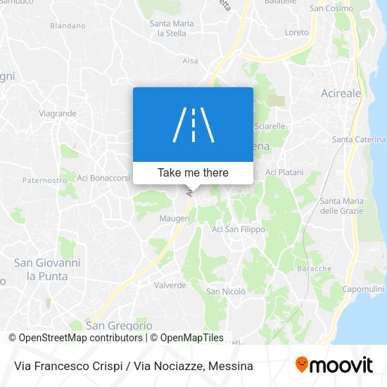 Via Francesco Crispi / Via Nociazze map