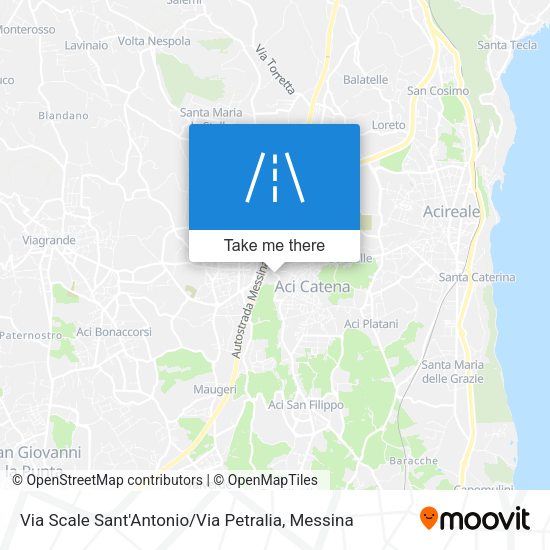 Via Scale Sant'Antonio / Via Petralia map