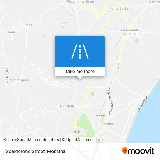 Scalderone Street map