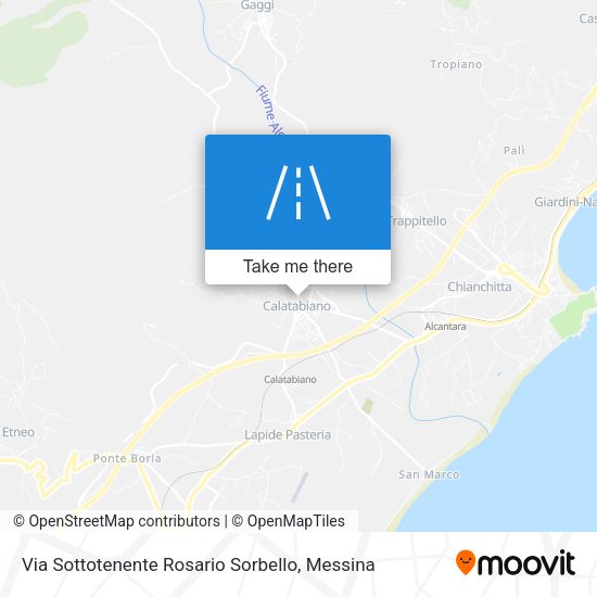 Via Sottotenente Rosario Sorbello map