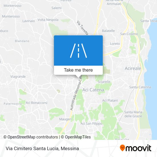 Via Cimitero Santa Lucia map