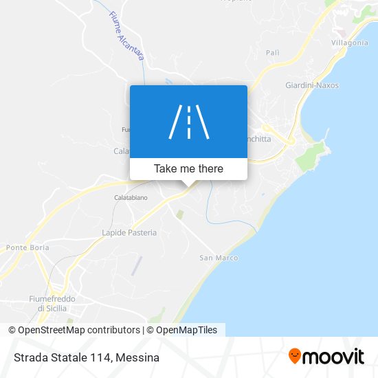 Strada Statale 114 map