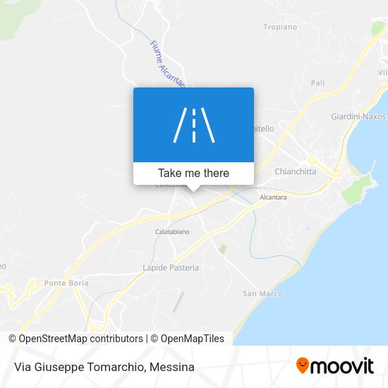 Via Giuseppe Tomarchio map