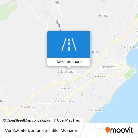 Via Soldato Domenico Trifilò map
