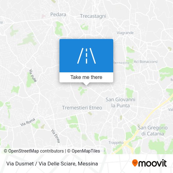 Via Dusmet / Via Delle Sciare map