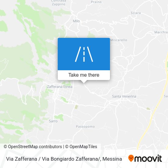 Via Zafferana / Via Bongiardo Zafferana/ map