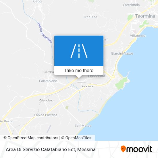 Area Di Servizio Calatabiano Est map