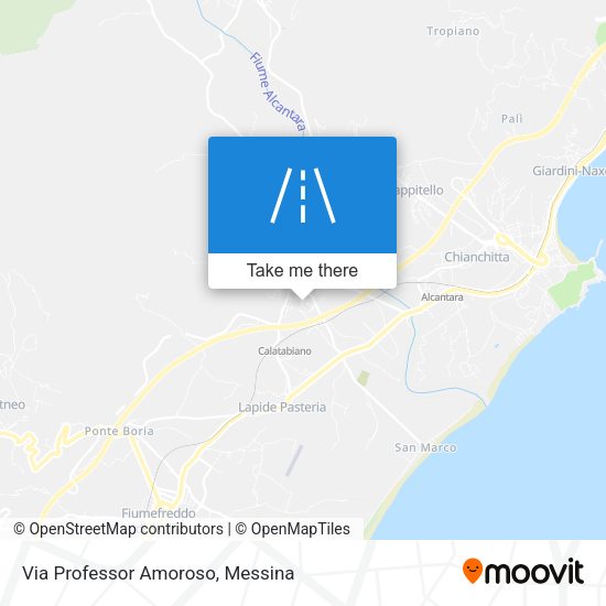 Via Professor Amoroso map