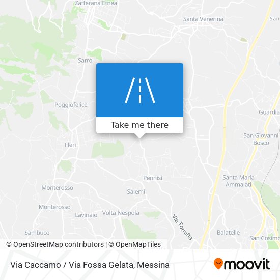 Via Caccamo / Via Fossa Gelata map