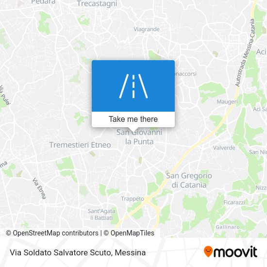Via Soldato Salvatore Scuto map