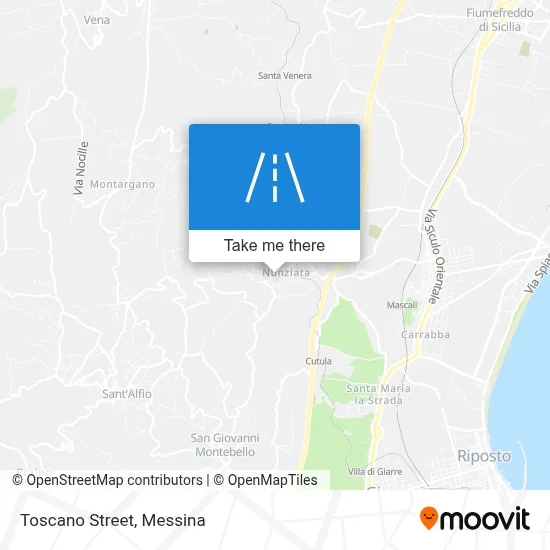 Toscano Street map