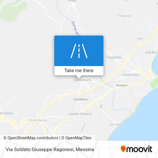 Via Soldato Giuseppe Ragonesi map