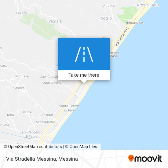 Via Stradella Messina map
