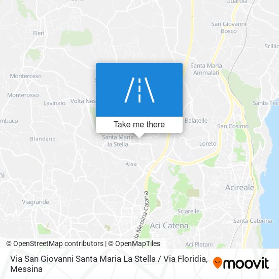 Via San Giovanni Santa Maria La Stella / Via Floridia map