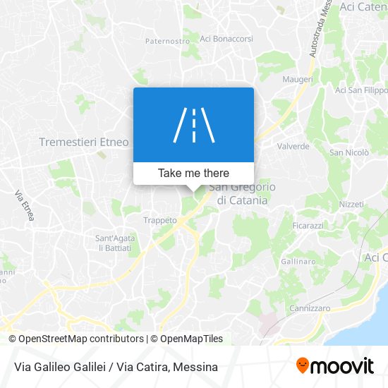 Via Galileo Galilei / Via Catira map