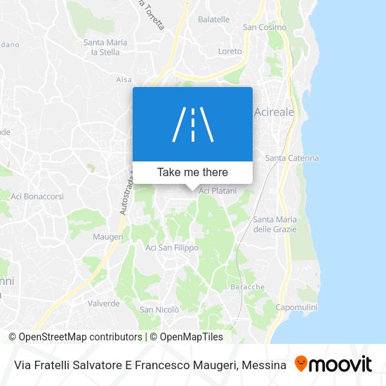 Via Fratelli Salvatore E Francesco Maugeri map
