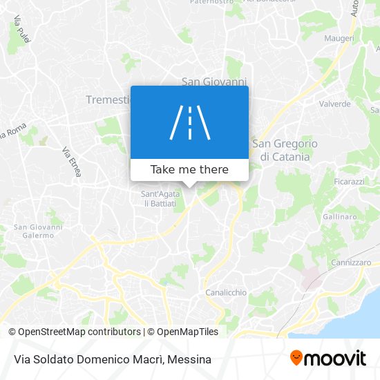 Via Soldato Domenico Macrì map