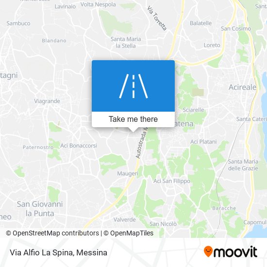 Via Alfio La Spina map