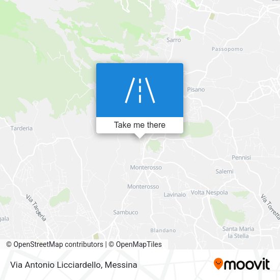 Via Antonio Licciardello map