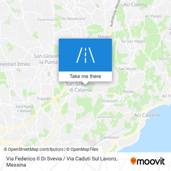 Via Federico II Di Svevia / Via Caduti Sul Lavoro map