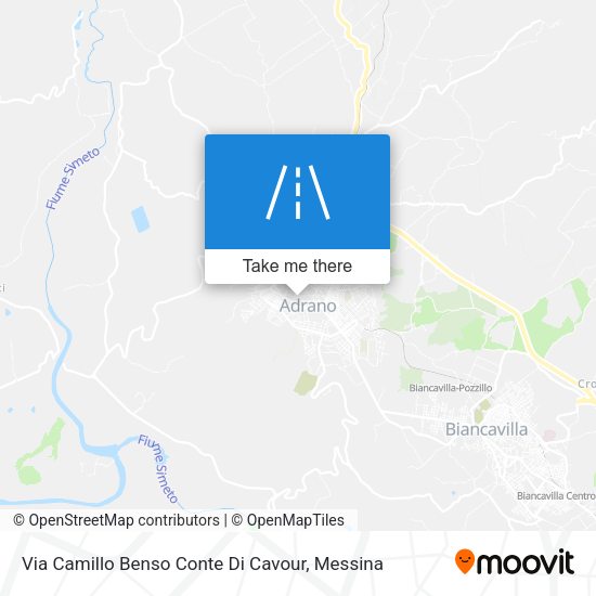 Via Camillo Benso Conte Di Cavour map