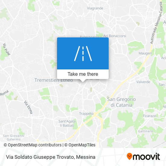 Via Soldato Giuseppe Trovato map