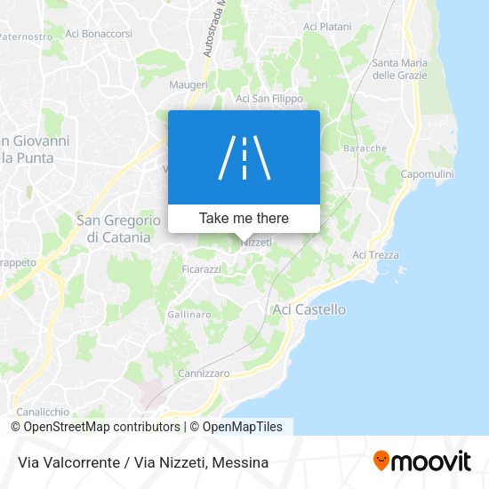 Via Valcorrente / Via Nizzeti map