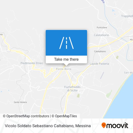 Vicolo Soldato Sebastiano Caltabiano map
