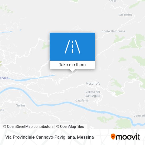 Via Provinciale Cannavo-Pavigliana map