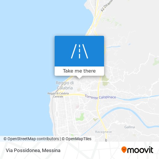 Via Possidonea map