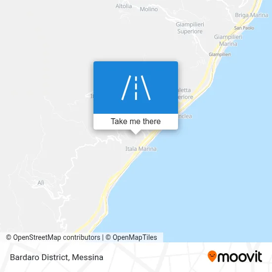 Bardaro District map