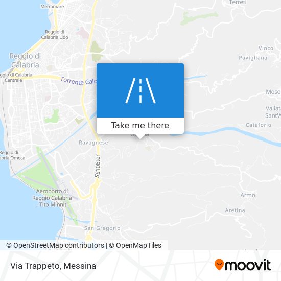 Via Trappeto map