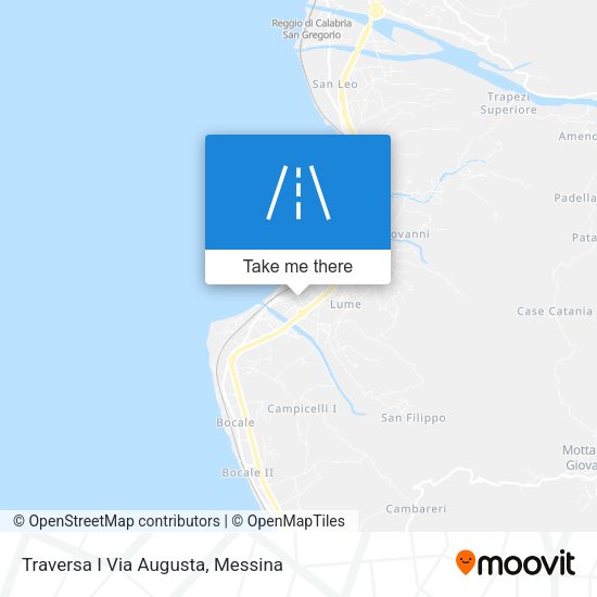 Traversa I Via Augusta map