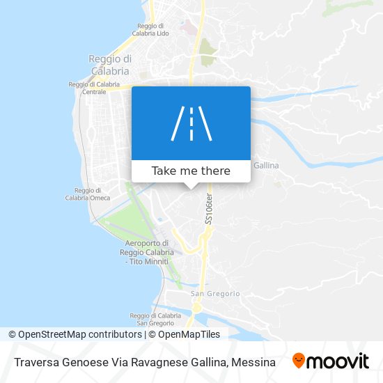 Traversa Genoese Via Ravagnese Gallina map