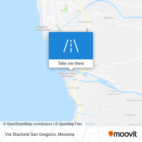 Via Stazione San Gregorio map