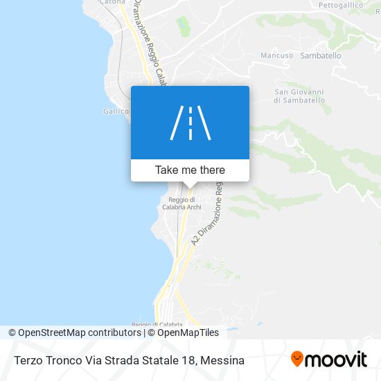 Terzo Tronco Via Strada Statale 18 map