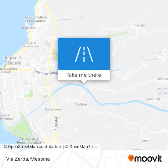 Via Zerba map