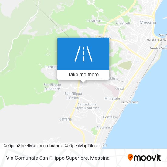 Via Comunale San Filippo Superiore map