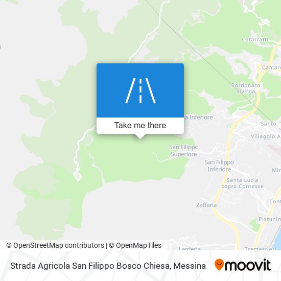 Strada Agricola San Filippo Bosco Chiesa map
