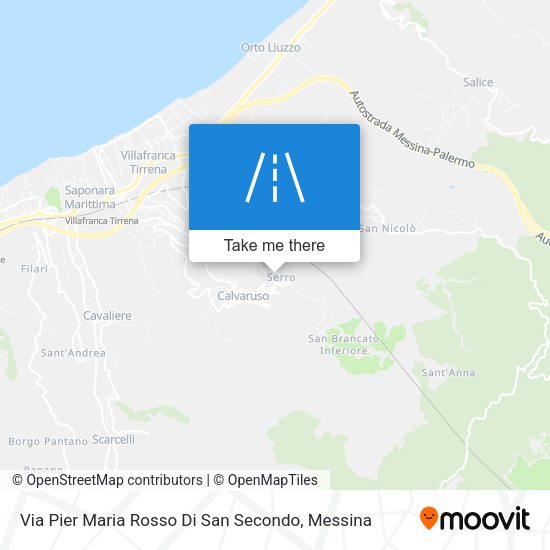Via Pier Maria Rosso Di San Secondo map