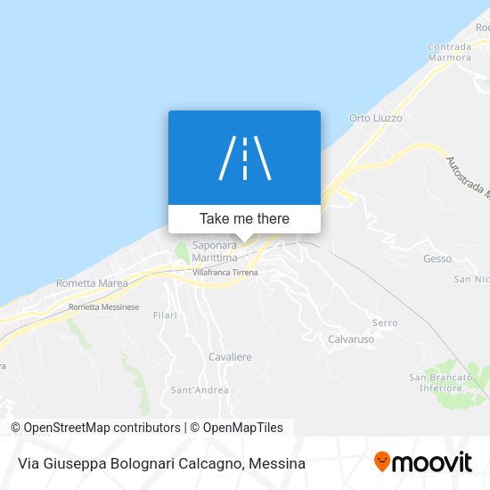 Via Giuseppa Bolognari Calcagno map